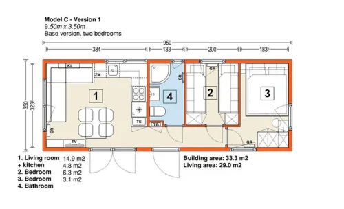 Mobil-home C 29 m² - Image 8