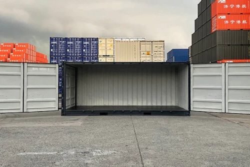 CONTÊINER DE 20 PÉS HC COM ABERTURA LATERAL CINZA – NOVO
