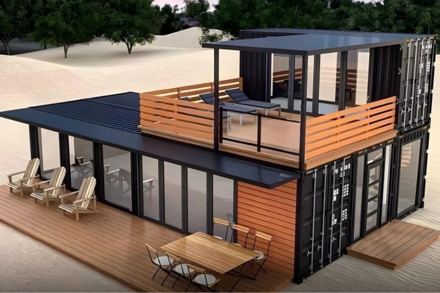 Casas móveis em containers